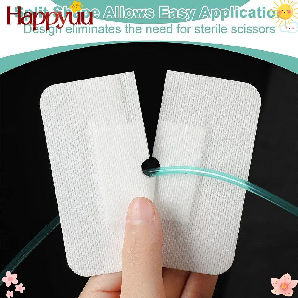HAPPYUU 10 ชิ้นหน้าอก Catheter ฝาครอบ, Peritoneal ฟอกไตอุปกรณ์เสริม Feeding Tube Pad, เปลี่ยนแผล Gtu