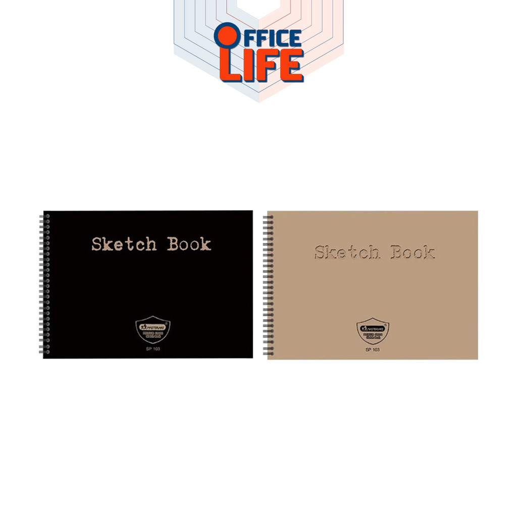 Master Art (มาสเตอร์อาร์ต) สมุดสเก็ตภาพ สมุด รุ่น A4 SP103 / A5 SP104 / 8.5 นิ้ว SP105 ( 1 เล่ม / คละสี ) - รูปที่ 6