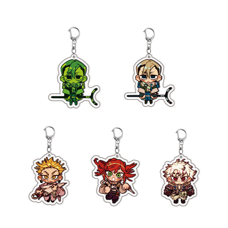 Rudo Shuaburek Enjin Zanka Jaba Anime KeyChain ‌Gachiakuta ผู้ชายพวงกุญแจสําหรับผู้หญิงรูปการ์ตูนอะค
