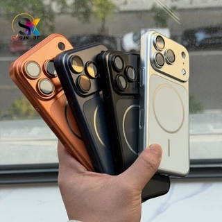 หรูหราอัพเกรดทันทีเปลี่ยนเป็น 17Pro series Matte เคสโทรศัพท์สําหรับ iPhone 17 16 15 14 13 Pro Max เปลี่ยน 17 ProMax ปลอก PC + Matte กลับแม่เหล็กกันกระแทกป้องกันกรณี