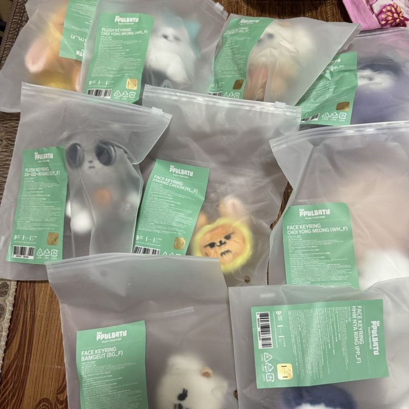 TXT ตุ๊กตานั่ง TXT ตุ๊กตากระพริบ Dumpling สินค้าแท้อย่างเป็นทางการ d