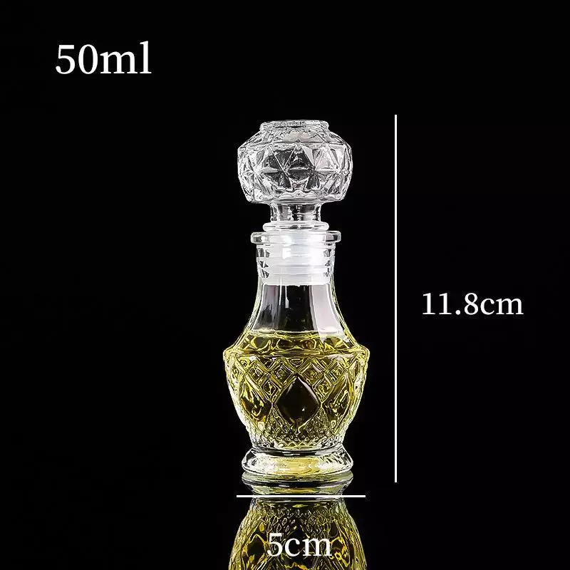ขวดไวน์ขนาดเล็ก ขวดเหล้า วิสกี้ ขวดคริสตัล Glass bottle thumbnail 10