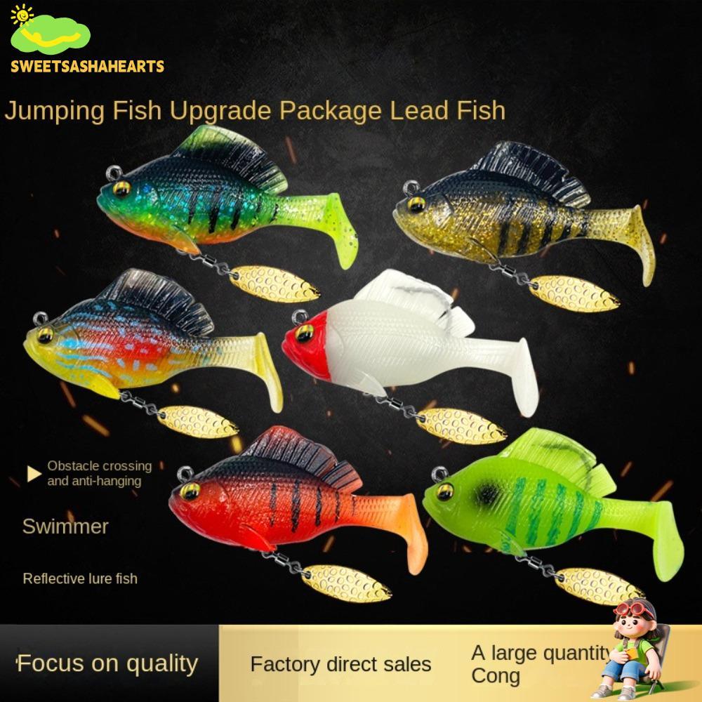 เหยื่อน้ำหนักเบาทาม.Dark Sleeper กับ Shad Minnow Lure สำหรับปลาเทราท์ พร้อมตะขอตะกั่ว