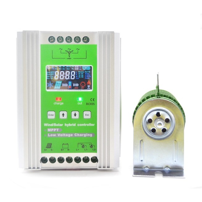 เครื่องกําเนิดลมแนวนอน 1000W/ กังหันลม /ลม Turbines พร้อมตัวควบคุมการชาร์จลม 1KW และอินเวอร์เตอร์คลื