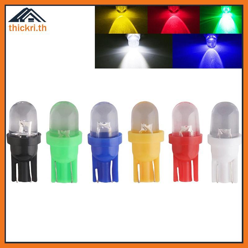 TT 10 ชิ้นเลนส์โปร่งใสเครื่องมือ Cluster แผงไฟประตูรถ 12 โวลต์หลอดไฟ Led T10 W5W 555 158 192 168 194