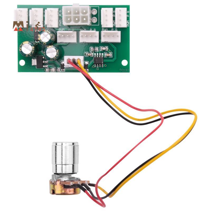 Mi4743 เคสคอมพิวเตอร์ Miner พัดลมควบคุมความเร็ว 8-Channel Fan Hub PWM High-Power Violent Fan Control