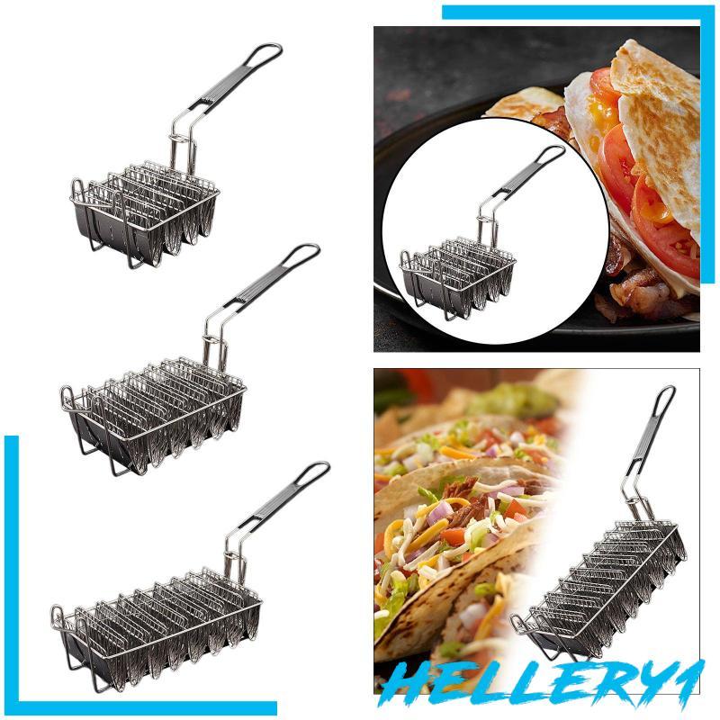 [Hellery1] Taco Basket Taco Rack Fryer Taco Shell Fryer สําหรับร้านอาหาร Home Kitchen