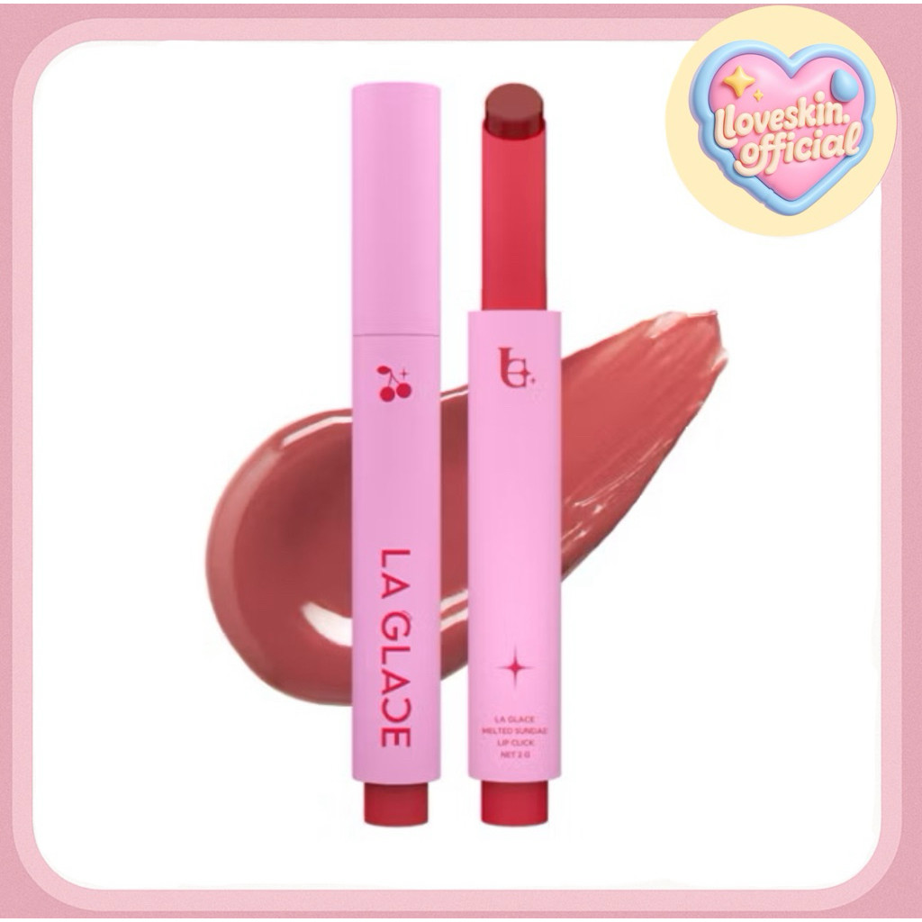 (ใช้โค้ด30%ได้)ลิปไอติมลากลาส LAGLACE MELTED SUNDAE LIP CLICK สีใหม่22สี