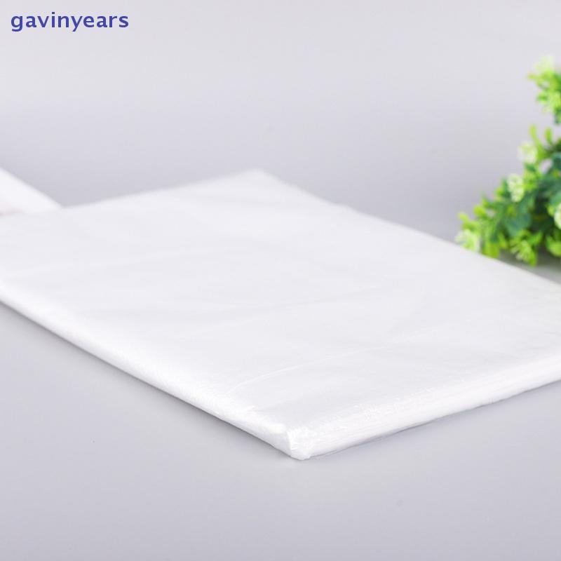 [GAVVN] 100 ชิ้นร้านทําผมทิ้งแผ่นสระผมกันน้ําถุงแชมพูใสเคปผมทําความสะอาดผ้าคลุมไหล่ [VN]