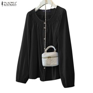 ZANZEA ใส่ ซานเซีย ผู้หญิงเกาหลีฤดูใบไม้ร่วงสันทนาการลูกเรือ…