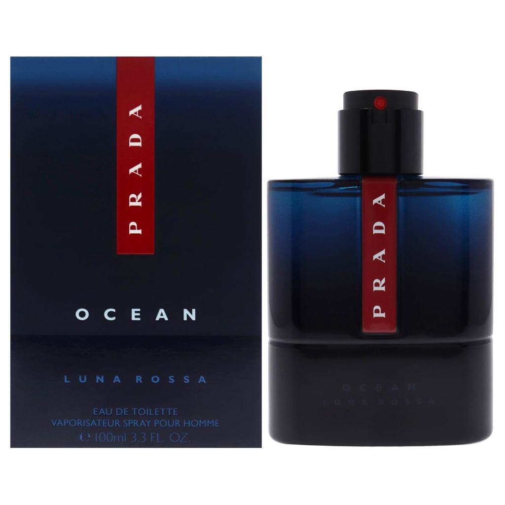Prada LunaRossaOcean Mens Perfume-3.3oz Eau De Toilette Spray