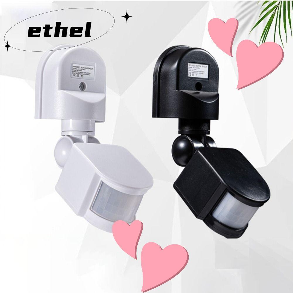 ETHEL เครื่องตรวจจับความเคลื่อนไหวอินฟราเรด PIR กลางแจ้งอัตโนมัติ 220V