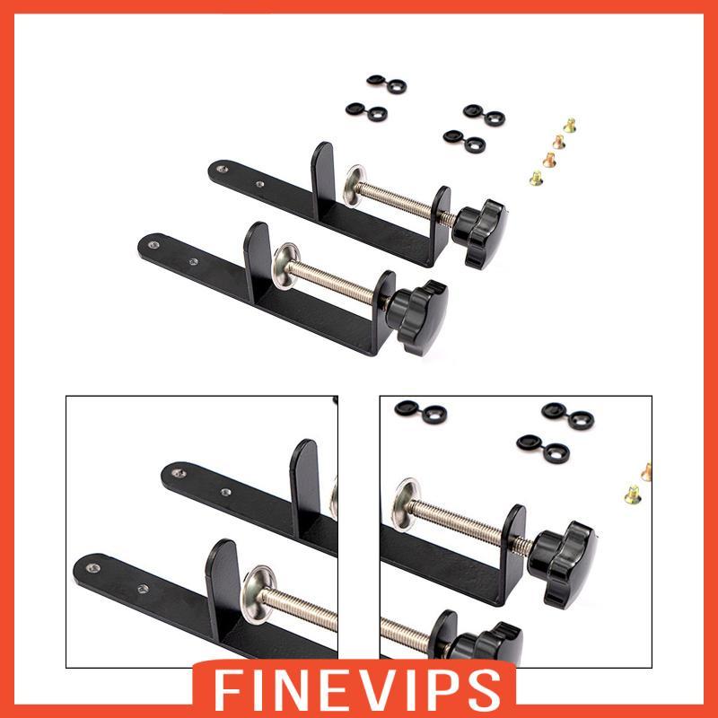 [Finevips] 2 ชิ้น Pegboard Desk Mount Clamp Stand คลิปหนีบโต๊ะสําหรับ Office Kitchen Home