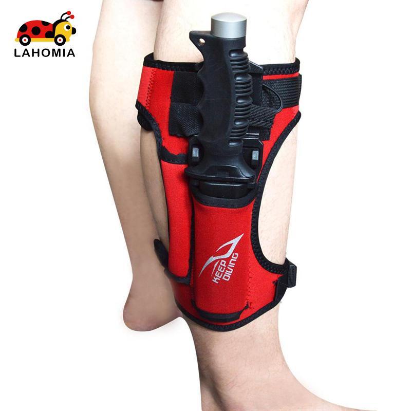 [Lahomia] มีดดำน้ำพร้อมสายรัดขากันลื่น Neoprene และซองใส่มีด สำหรับการดำน้ำ