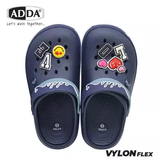 ADDA 55U74 ผู้หญิง(Size4-6) รองเท้าแตะสวม ดีไซน์เท่แมตช์ง่าย พื้นกันลื่น ยึดเกาะดี ของแท้ 100%