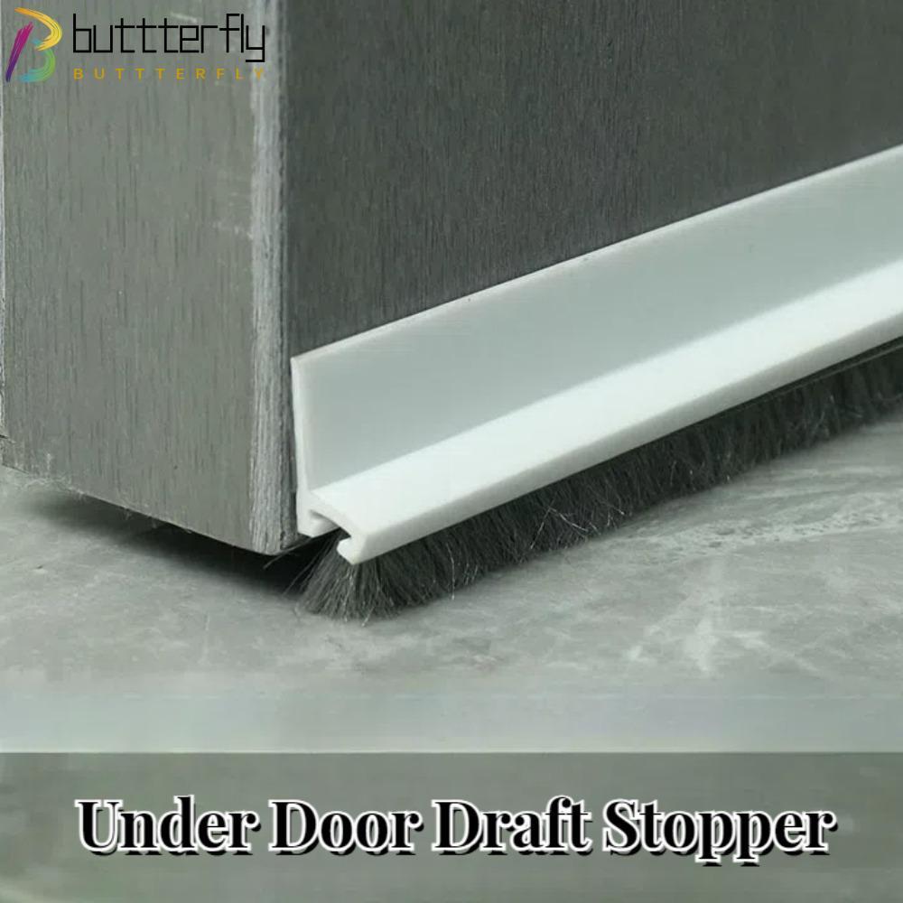 BUTTTERFLY Under Door Draft Stopper, Noise Insulated Door Sweep, Hot หรือ Cold Air Insulation with B