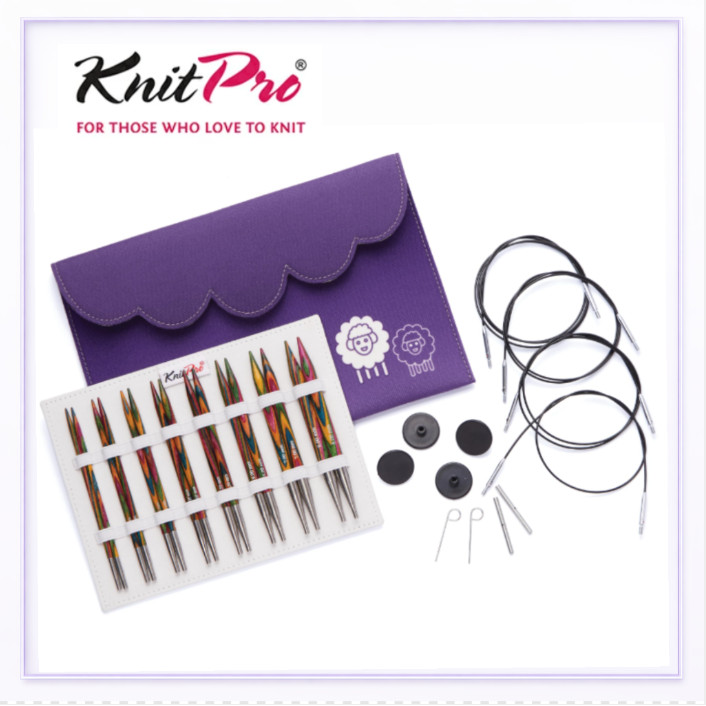 KnitPro Symphony Wood Interchangeable Circular Knitting Needle Set Deluxe　Set