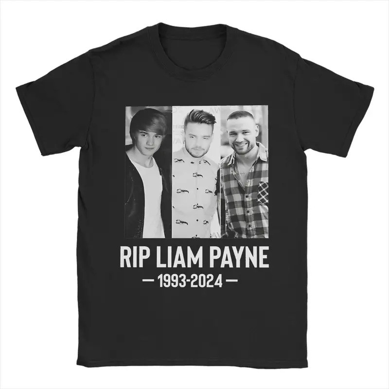 เสื้อยืดวินเทจ LIAM PAYNE RIP 1993 - เสื้อยืดผู้ชาย คอกลม ผ้าฝ้ายแท้ แขนสั้น ไซส์ใหญ่