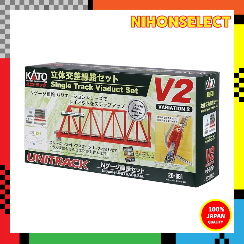 KATO N Gauge Inside Double Track Endless Set V2 20-861 Railroad Model Rail Set