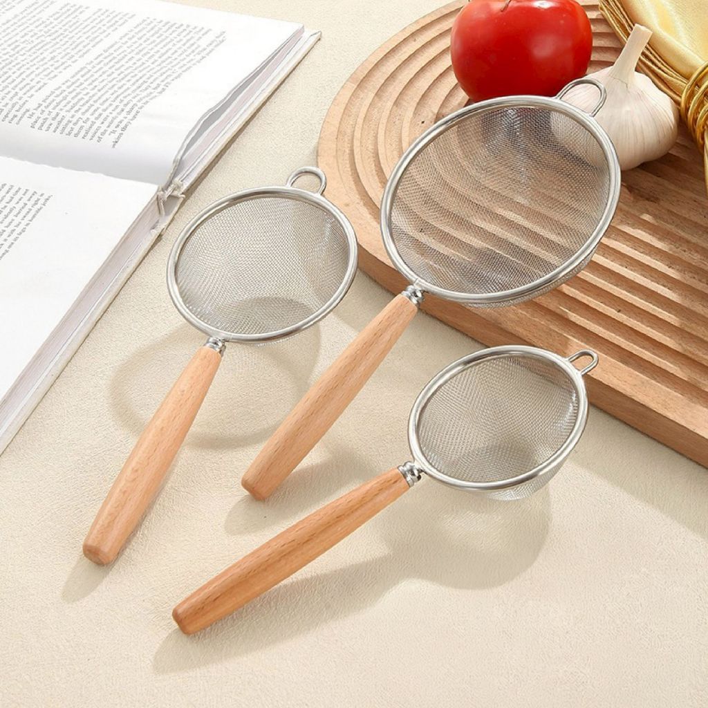 【MUSIHOME ถูกที่สุด】กระชอนกรองตาถี่ สแตนเลส304 แข็งแรง กรองละเอียด ใช้งานอเนกประสงค์ WD205 Z5