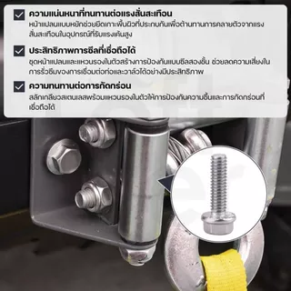 สกรูหัวหกเหลี่ยมติดแหวน สแตนเลส304 เกลียวมิล M5, M6, M8, M10 งานแข็งแรง ทนสนิม Flange Bolt GB5789