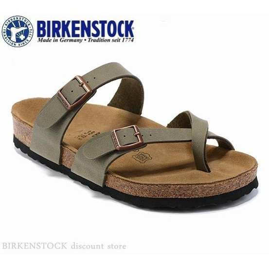 [Origin] Birkenstock Mayari Men / Women Classic Cork Lychee Grain Grey Sandals 34-46