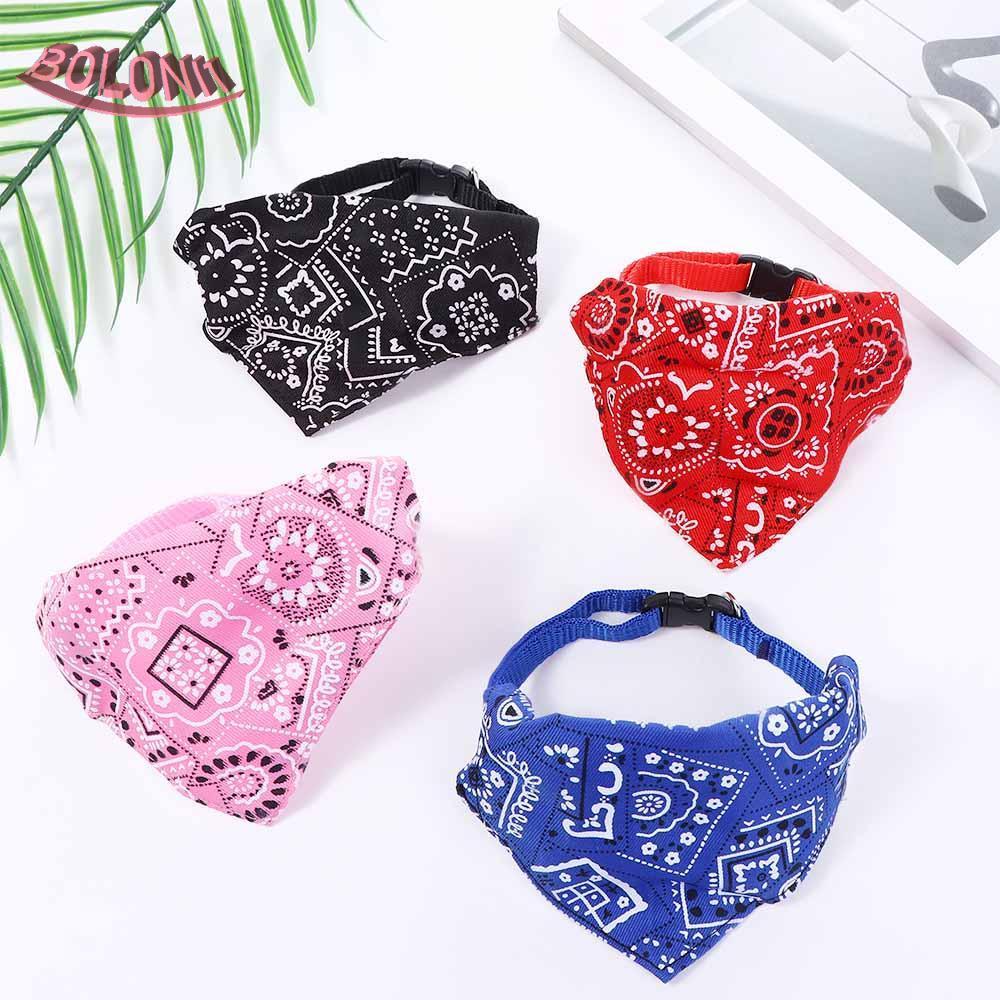 BO แมวผ้าพันคอคอปกลายสก๊อต 1 ชิ้นน่ารักน้ําหนักเบาสําหรับสุนัขขนาดเล็กกลางขนาดใหญ่อุปกรณ์สัตว์เลี้ยง