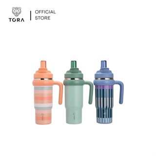 TORA แก้วน้ำสุญญากาศ 880 มล. รุ่น SS26 สแตนเลส 304 เก็บร้อน …