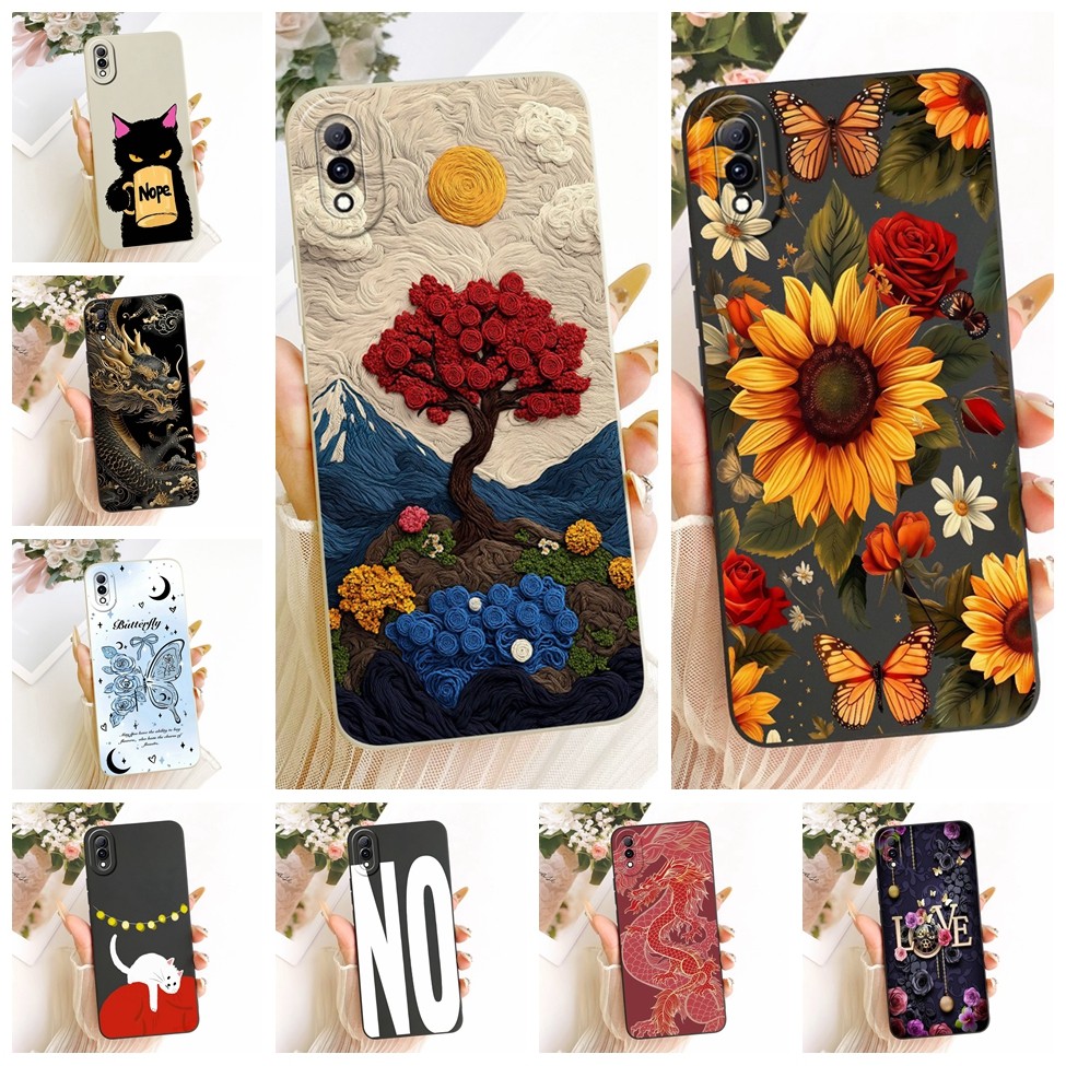 Vivo Y97 กรณีแฟชั่นหรูหรา Cool Kawaii น่ารักทาสีซิลิคอนปลอก VivoY97 V1813A V1813T