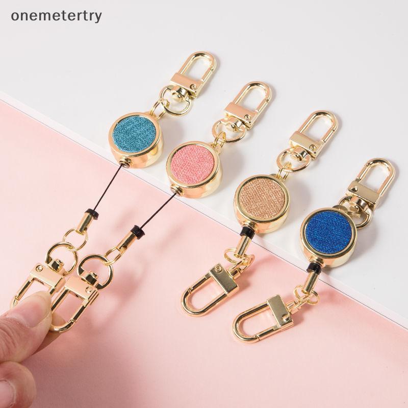 Onem ID Lanyard Key แหวนคลิปชื่อแท็กการ์ดดึงโซ่ Reel ป้ายผู้ถือ Breastplate Bule คลาสสิกเข็มขัด Reel ขยาย Retractable n
