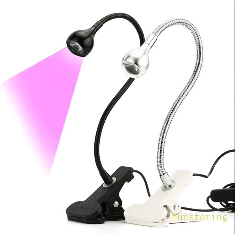 FUN โคมไฟ LED UV USB คลิปโคมไฟ UV กาว UV โคมไฟซ่อมโทรศัพท์มือถือโคมไฟบ่มน้ํามัน UV