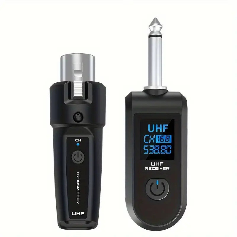 ระบบไมโครโฟนไร้สาย 2.4Ghz เครื่องส่งสัญญาณ XLR UHF และตัวรับสัญญาณสําหรับระบบผสมไมโครโฟนแบบไดนามิก