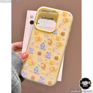 สต๊อกไทย เคสสำหรับไอโฟน15 ลายหมีtiger สติ๊กเกอร์ เคสด้านครอบสองชั้น For IPhone17 16 11 12 13PROMAX 15 14 PLUS 6/7/8 XRXS