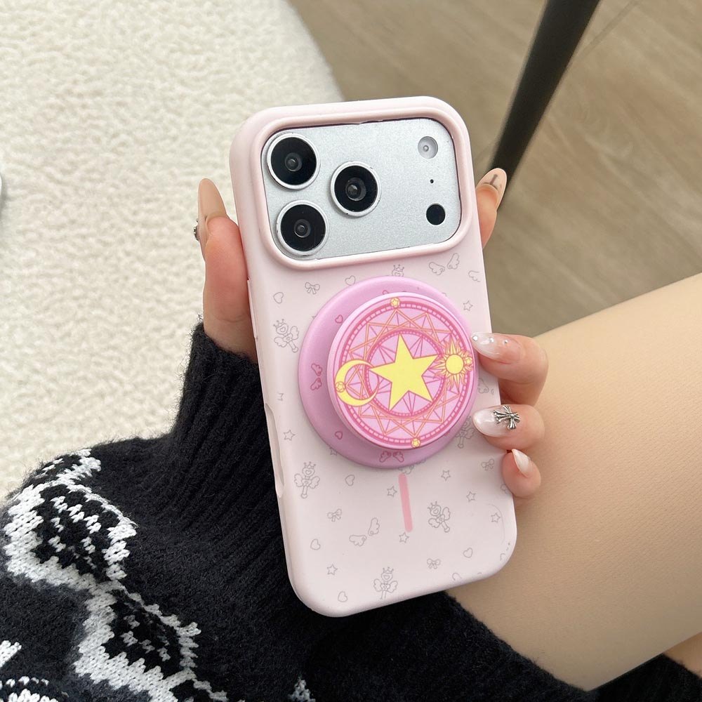 ปลอกTPU Coverใช้งานร่วมกับiPhone 13 14 14Pro 14ProMax 15 15Pro 15ProMax 16 16Pro 16ProMax 17Pro 17ProMax Magic Wandรูปแบบแม่เหล็กกรณี