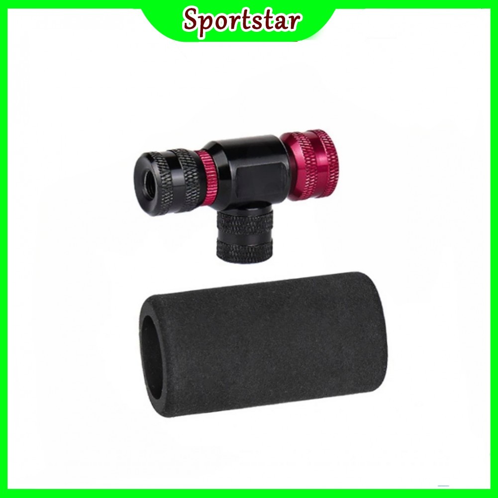 CO2 Bike Tyre Inflator อย่างรวดเร็วหัวฉีดพองตัวสำหรับถนนและจักรยานเสือภูเขา 16G สูบ USA วาล์วฝรั่งเศสแบบพกพาพร้อมแช่แข็งยาม