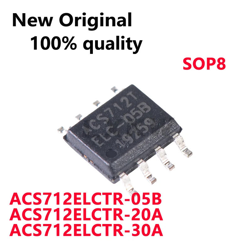 5PCS ACS712ELCTR-05B ACS712ELCTR-20A ACS712ELCTR-30A SOP8 Current sensor ในสต็อก