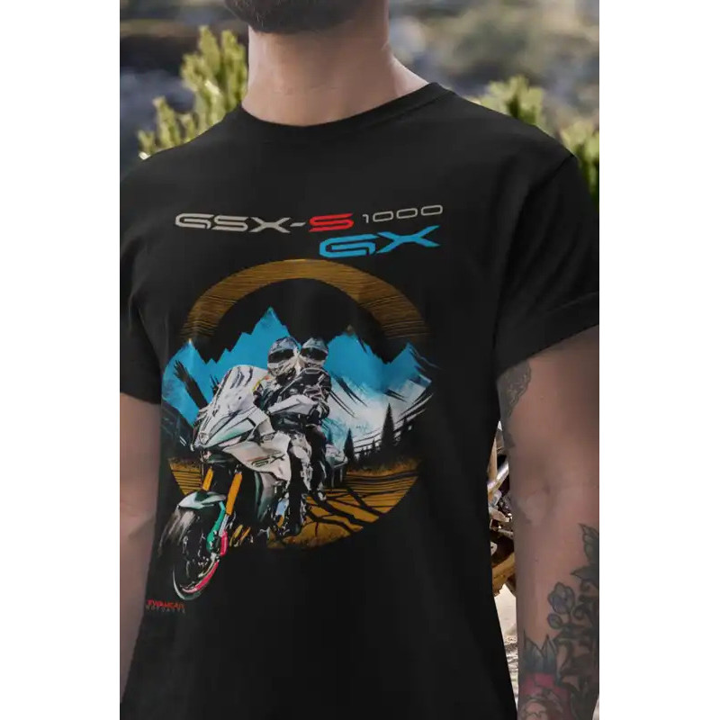 เสื้อยืด 42@EY S.uzuki GSX-S1000GX สำหรับแฟนมอเตอร์ไซค์ S.uzuki รุ่น K5 Soul Tech Explore พร้อมระบบก