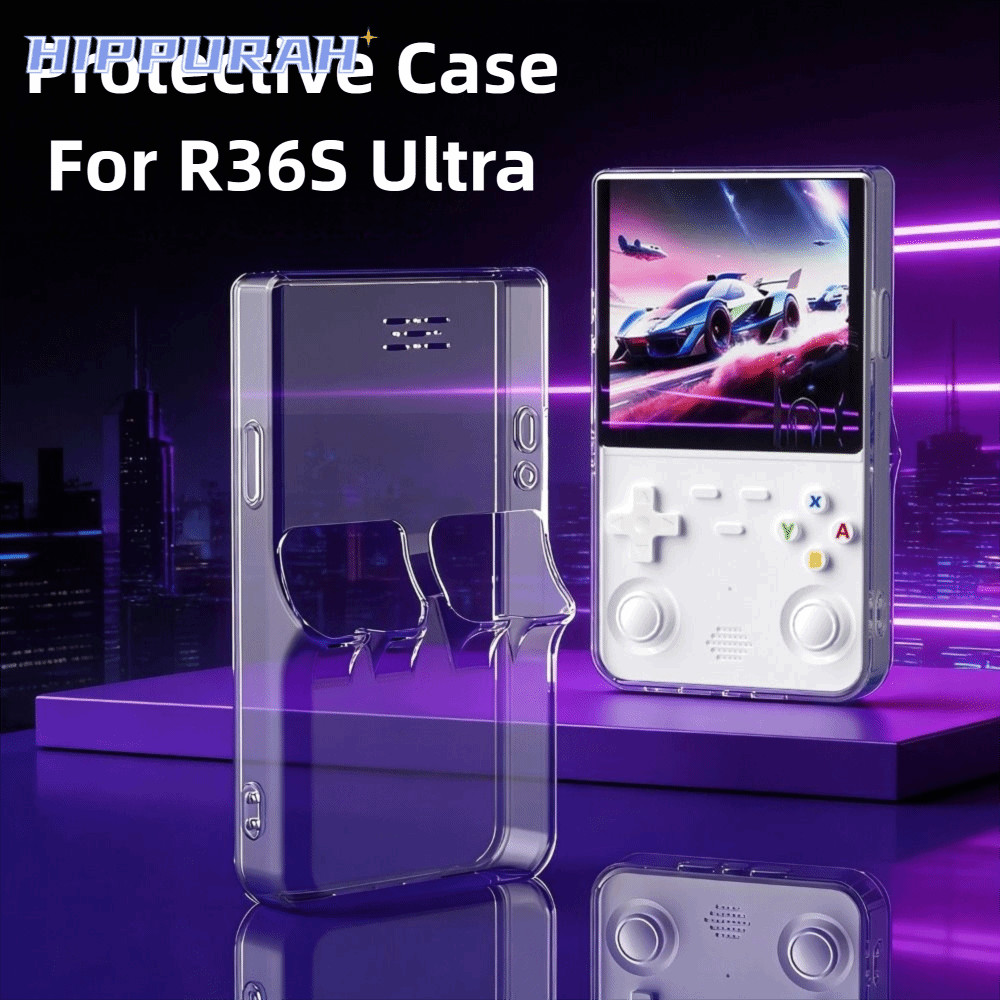 HIPPURAH ป้องกัน, TPU กันกระแทกเกมคอนโซล, Soft Anti-Scratch โปร่งใสพร้อม Lanyard Sleeve Shell สําหรั