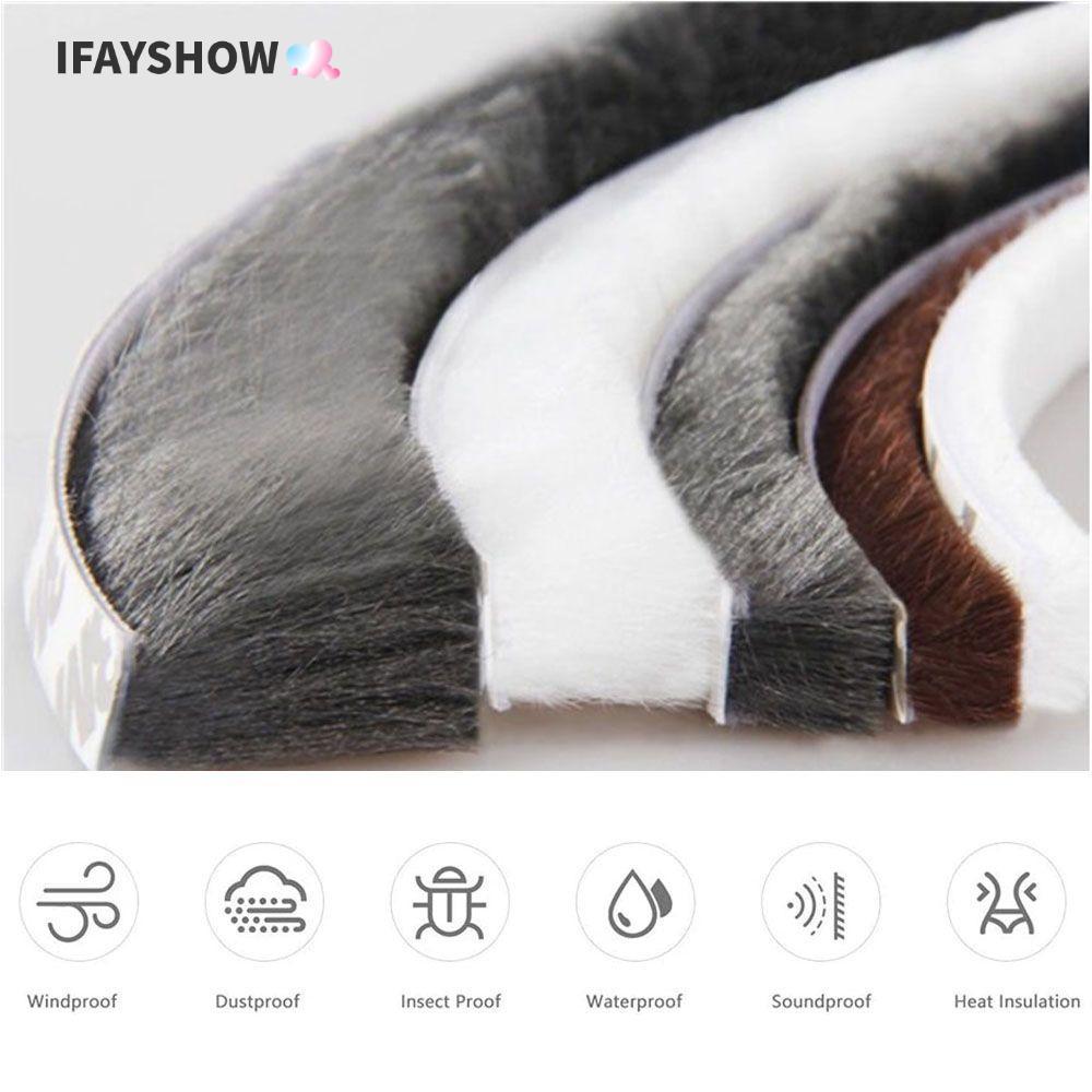 IFAYSHOW 5m แถบปิดผนึก Wall Gadgets บ้านหน้าต่างแปรงประตู Strip Self กาว