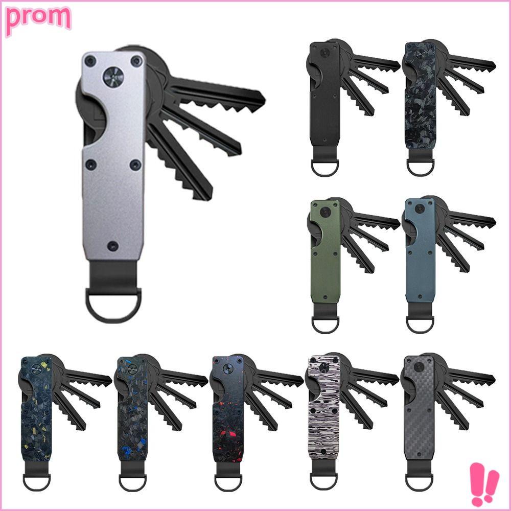 จัดส่งจากประเทศไทยPROM Key Holder,ถือ 2-6 Keys with ไขควง Key Organizer,สมาร์ทโลหะ Minimalist Keys B