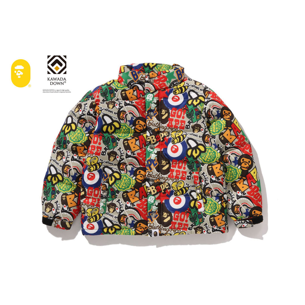 BAPE BAPE MILO เสื้อแจ็คเก็ตลง ของแท้ | นำเข้าญี่ปุ่น GOYOUTATI