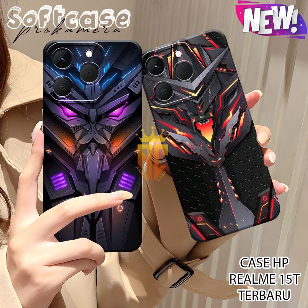 Realme 15T Case - Realme 15T Pro - Realme 15 pro - Realme 15 - Realme 14 - Realme 14t Pro Robot Moti