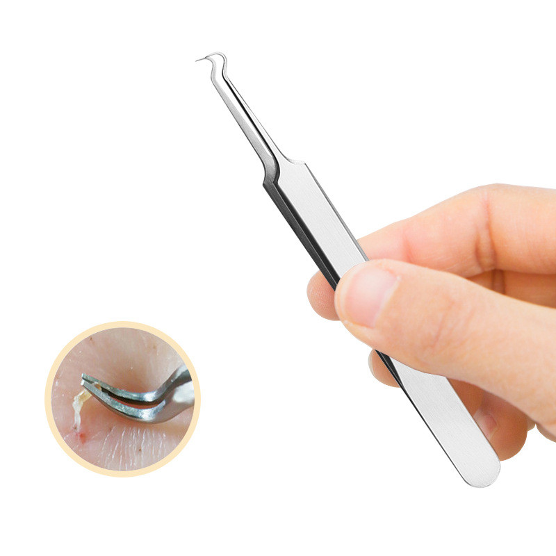 Spot Goods*Beauty stainless steel curved acne needle, blackhead remover tweezers, cell clamp ws888