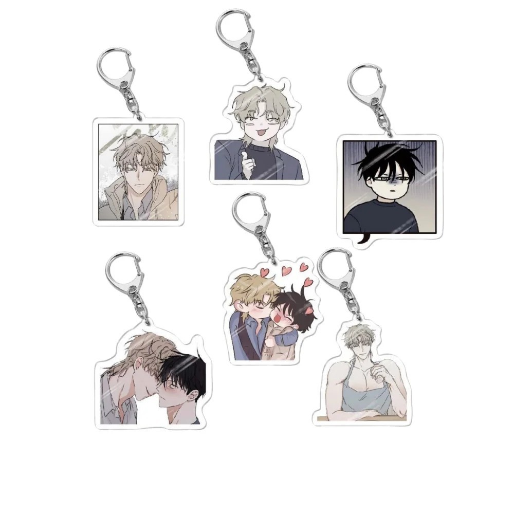 พวงกุญแจอะคริลิค Manhwa Night โดย Sea Night โดย Sea ตัวอักษร Euihyun Taeju กระเป๋าถืออุปกรณ์ตกแต่งขอ