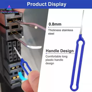 [Delicatesea] 41Pcsprehensive Car Electric Terminal Removal Ejector Tool, Connector Pin Extractor Release Puller สําหรับซ่อมรถยนต์ใหม่