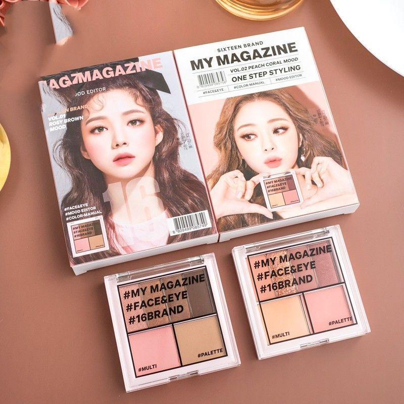 New Product#[Bonded Straight Hair]16BRAND High-gloss new pearlescent matte makeup artist stage eyesh