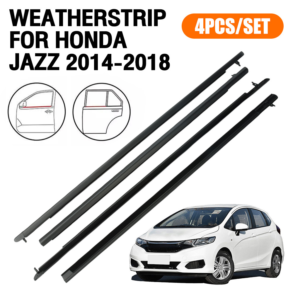 ยางขอบประตู Honda Jazz 2014-2018 ยางกันน้ำ กันเสียง กันลม ขอบกระจก ชายประตู ตรงรุ่น 4PCS ติดตั้งง่าย คุณภาพสูง ราคา ถูกที่สุด ดีลบีเคเค แกลเลอรีภาพที่ 9