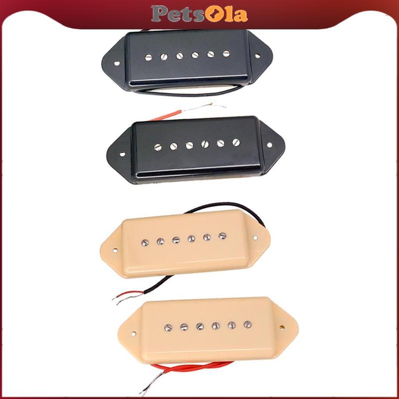 [PETSOLA] Replacement Soapbar P90 Guitar Pickup Neck & Bridge สําหรับกีตาร์ไฟฟ้า LP