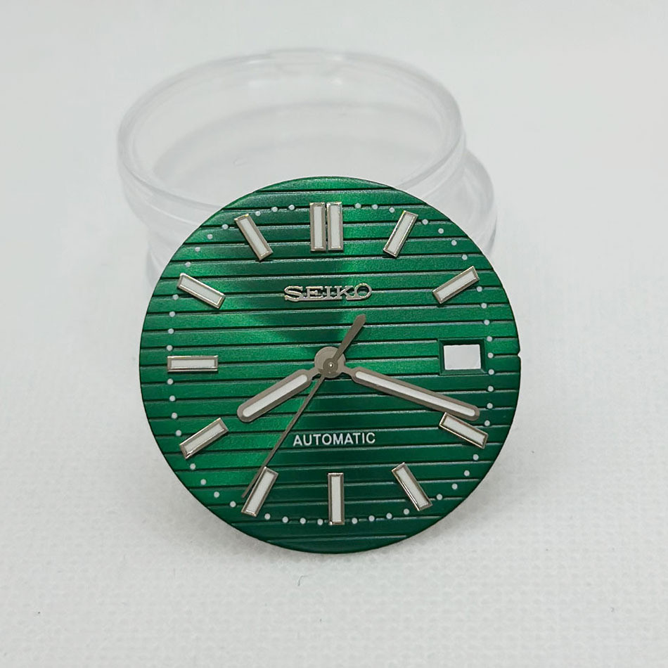 แนะนําโดยผู้จัดการ Store~อุปกรณ์เสริมนาฬิกา Dial+Pin 30.5mm Nail Green Luminous ตัวอักษรพื้นผิวเหมาะ
