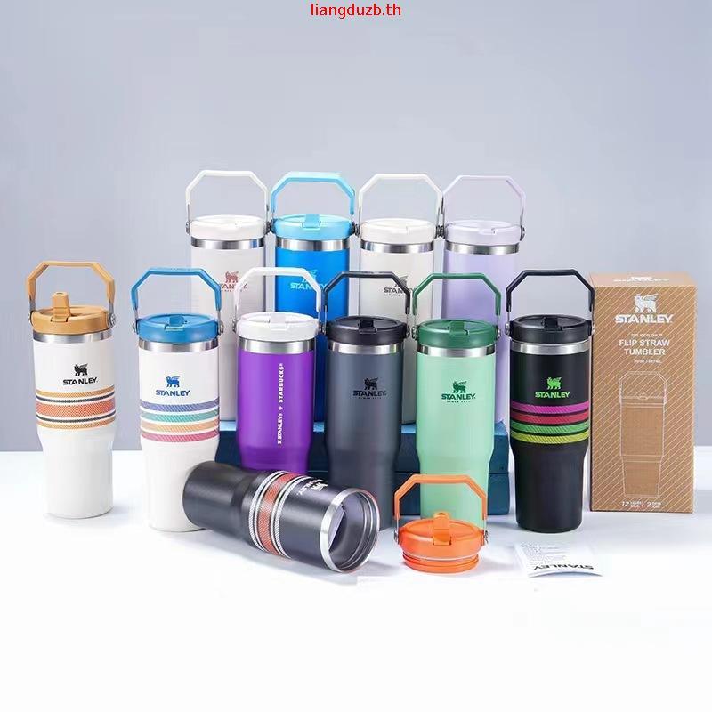 🌸ส่วนลด 50%🌸 แก้ว Thermos cup stanley แก้วเก็บความเย็น 30OZ/40OZ ของแท้ ความจุขนาดใหญ่ เก็บความเย็นไ